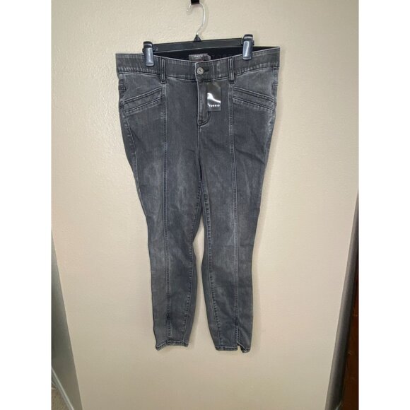 NWT Torrid Bombshell Skinny Super Soft Grey Jeans 16R Stylish Stretch High Rise - Picture 1 of 9